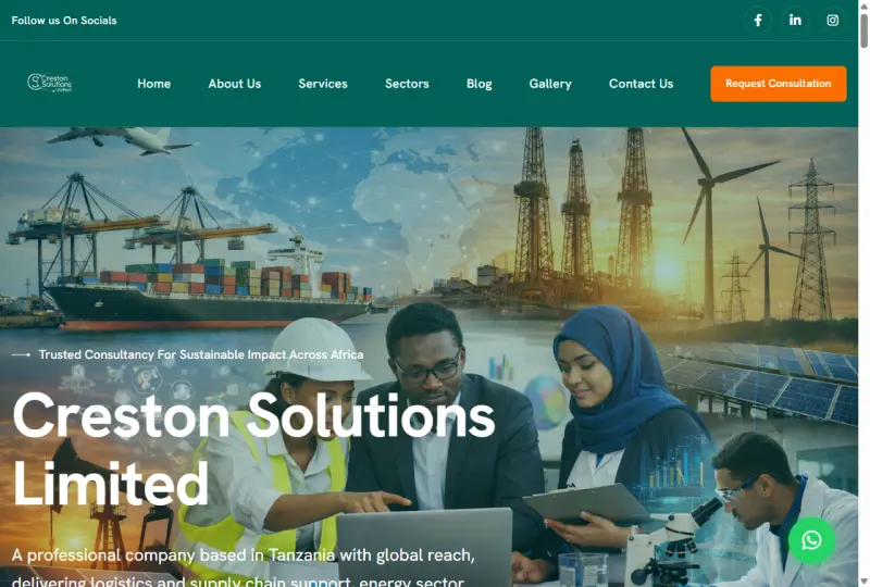 Creston Solutions — consultancy and program delivery website