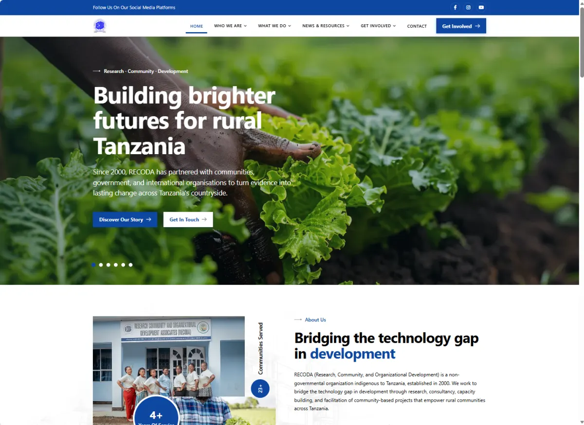 RECODA public website